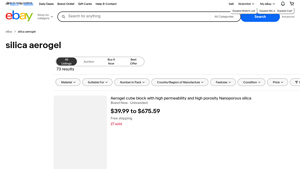 eBay - Silica Aerogel Products