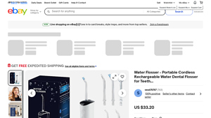Portable Water Flosser - Cordless Rechargeable Dental Cleaner