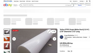 Teflon - PTFE Virgin White Rod