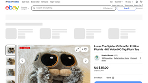 Lucas The Spider - 1st Edition Plushie
