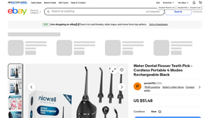Water Dental Flosser - Cordless Portable