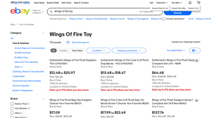 Wings of Fire - Plush Toys and Accessories