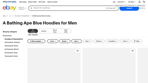 A Bathing Ape - Blue Hoodies for Men