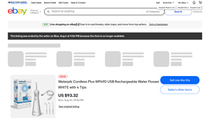 Waterpik - Cordless Plus WP490 Water Flosser