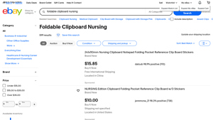 Foldable Clipboard Nursing - Various Packs Available