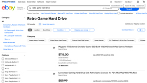 eBay - Retro Game Hard Drive