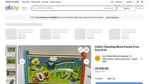 Toys R Us - Child’s Standing Wood Puzzle