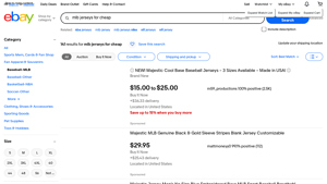 eBay - MLB Jerseys