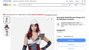 California Costume Collections - Sexy Ninja Adult Women's Costume
