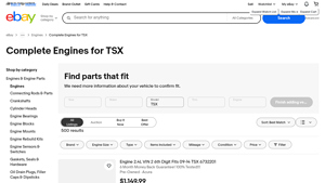 Acura - Complete Engines for TSX