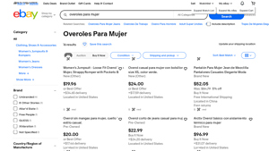 eBay - Overoles para Mujer