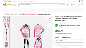 Anime - Angel Dust Cosplay Lingerie