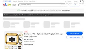Smartphone Video Rig - Handheld LED Ring Light