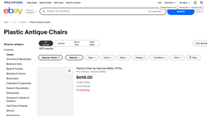 eBay - Plastic Antique Chairs