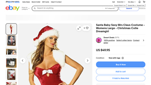 Dreamgirl - Santa Baby Sexy Mrs Claus Costume