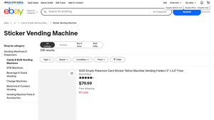 Sticker Vending Machine - Various Types Available