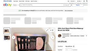 Glitz And Glam - Pink Bow Makeup Brush Set