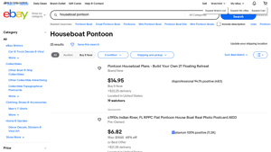 eBay - Houseboat Pontoon Listings
