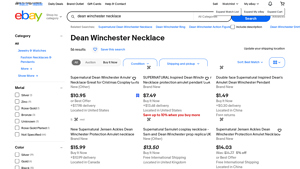 eBay - Dean Winchester Necklace