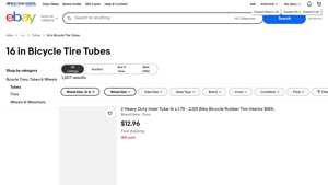 eBay - 16 in Bicycle Tire Tubes