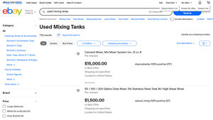 Dixie Mixer - Used Mixing Tanks