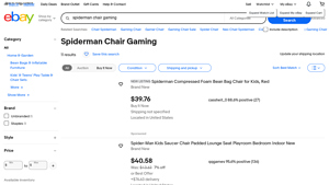 Spiderman - Compressed Foam Bean Bag Chair