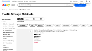 eBay - Plastic Storage Cabinets