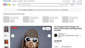 Clout Goggles - White Vintage Cool Glasses
