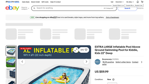 EXTRA LARGE Inflatable Pool - Above Ground Swimming Pool for Kids