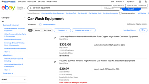 eBay - Car Wash Equipment