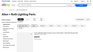 Allen + Roth - Track Lighting Flexible Connectors