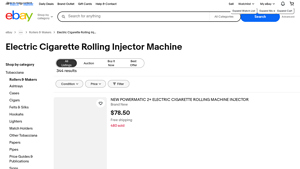 eBay - Electric Cigarette Rolling Injector Machine