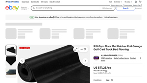 RIB - Gym Floor Mat Rubber Roll