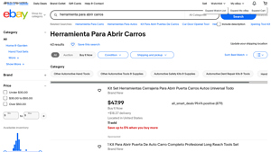 eBay - Herramienta Para Abrir Carros