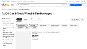 4x100 Wheel & Tire Packages - eBay