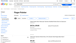 Extendable Finger Pointer - Classroom Use