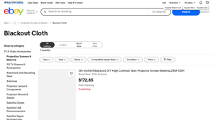 eBay - Blackout Projection Screens