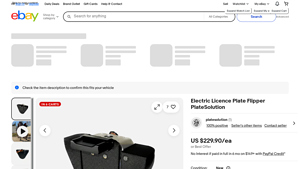 Electric Licence Plate Flipper - New Solution