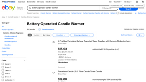 Candle Warmer - Battery Operated Options