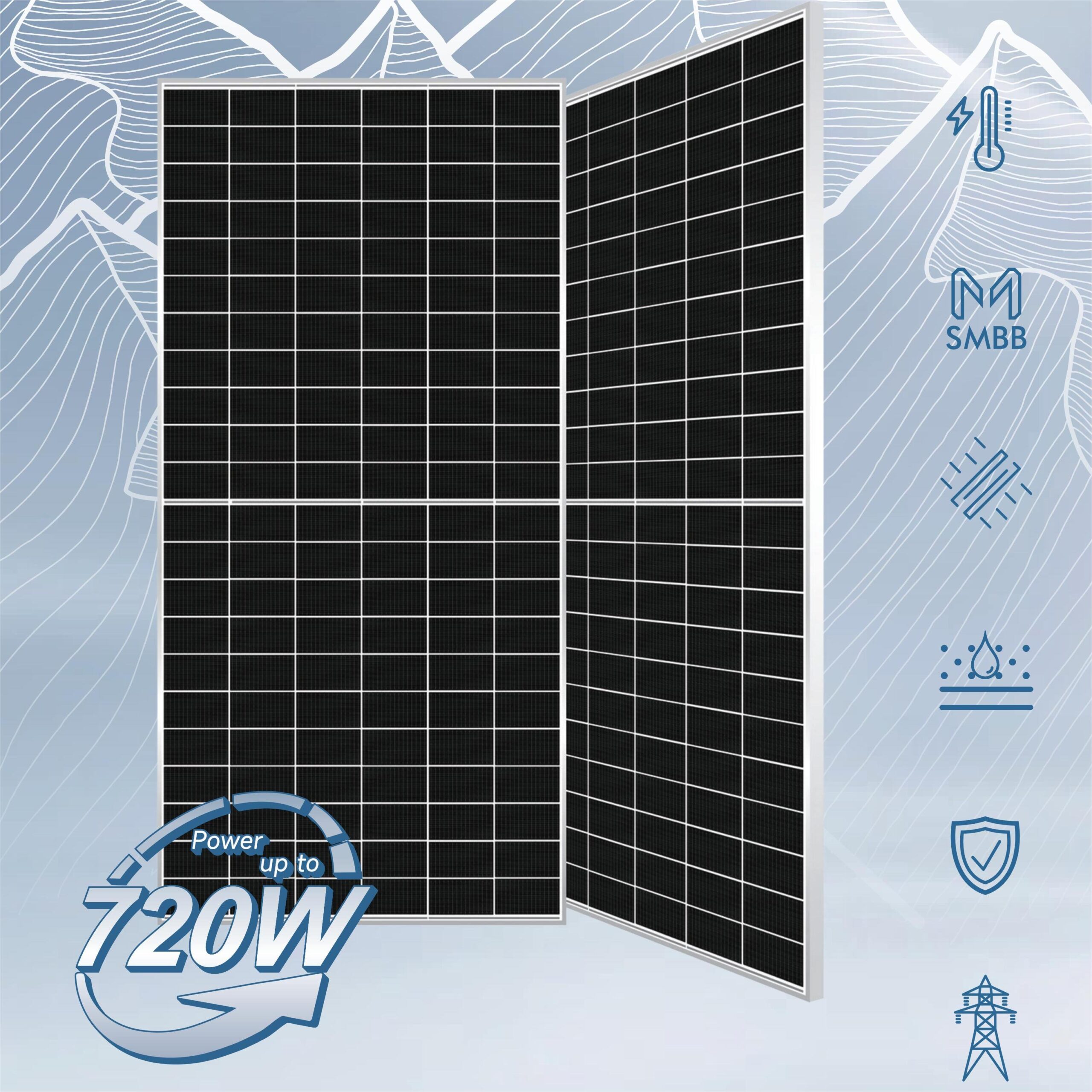 An application scenario or product detail of ebay huasun 750w solar panel price - Image 4
