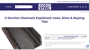 Edcon Steel - C-Section Channels