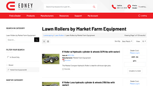 Market Farm Equipment - 6' Roller with Hydraulic Cylinder