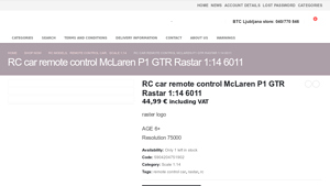 McLaren - Remote Control RC Car