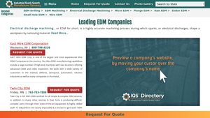 Electrical Discharge Machining - Key Services