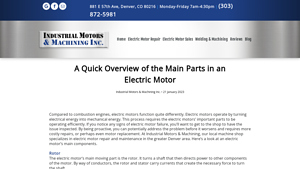 Electric Motor - Key Components