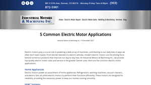 Electric Motor Repair - Essential Services