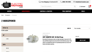 Electric Motors - 2HP Oil Well Pump