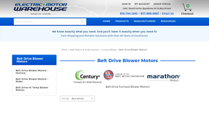Century - Belt Drive Furnace Blower Motors