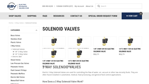 Electric Solenoid Valves - 3 Way Solenoid Valves
