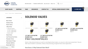 Electric Solenoid Valves - 3 Way Solenoid Valves